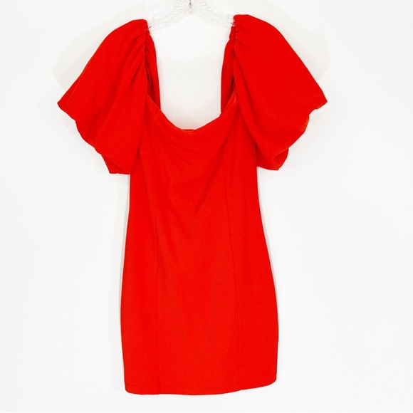 Free People Beach Bubbly Mini Dress in Flame Size XL NWT - Picture 4 of 10